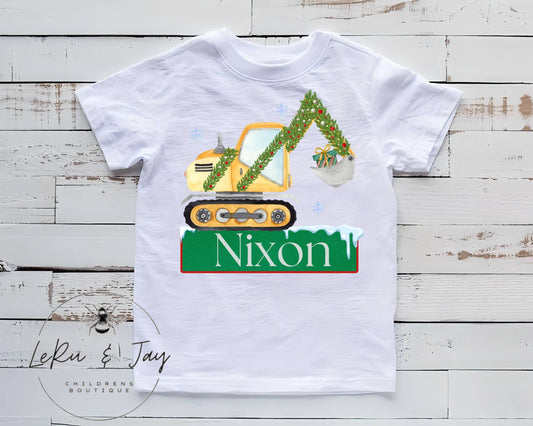 Construction Custom Christmas Tee