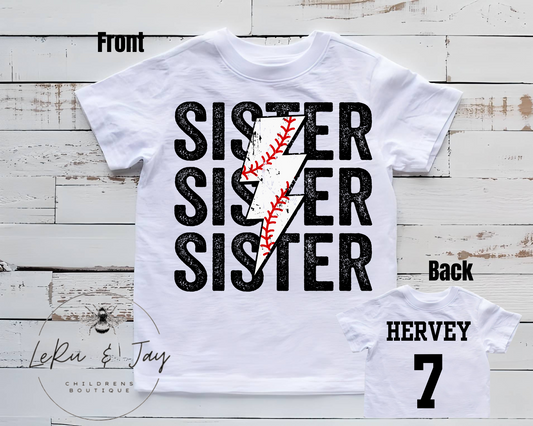 Baseball Sister Tee