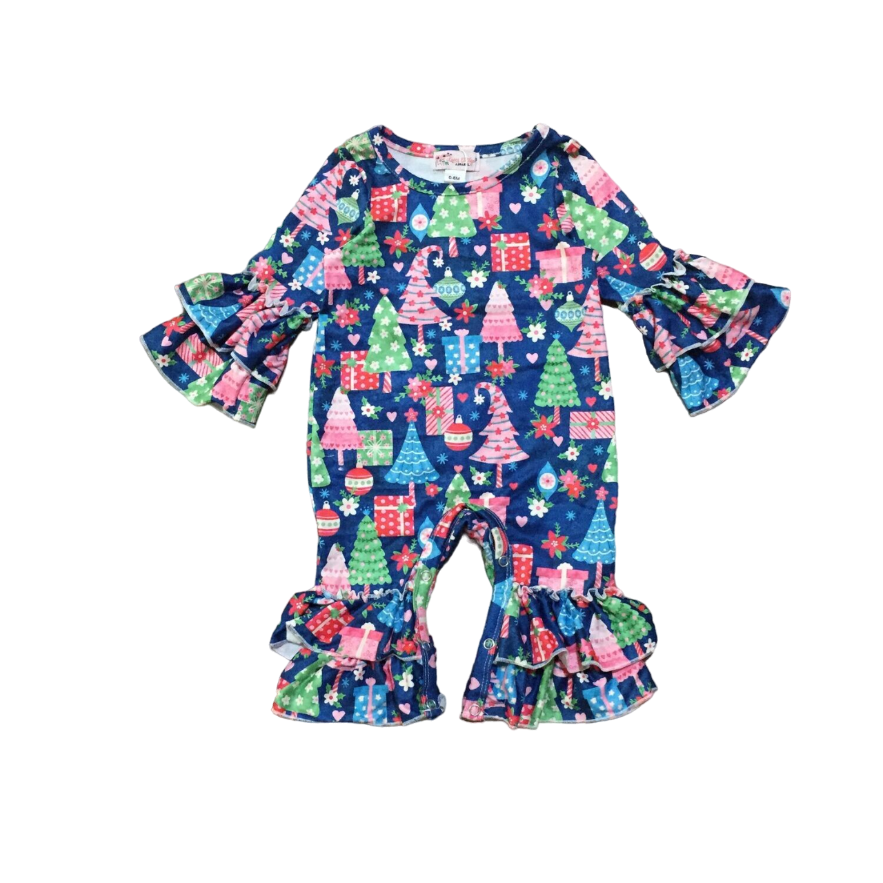 Navy Noel Romper