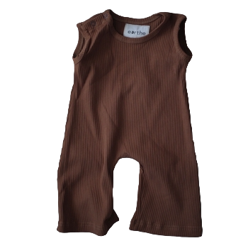 Ribbed Jumpsuit - Spice
