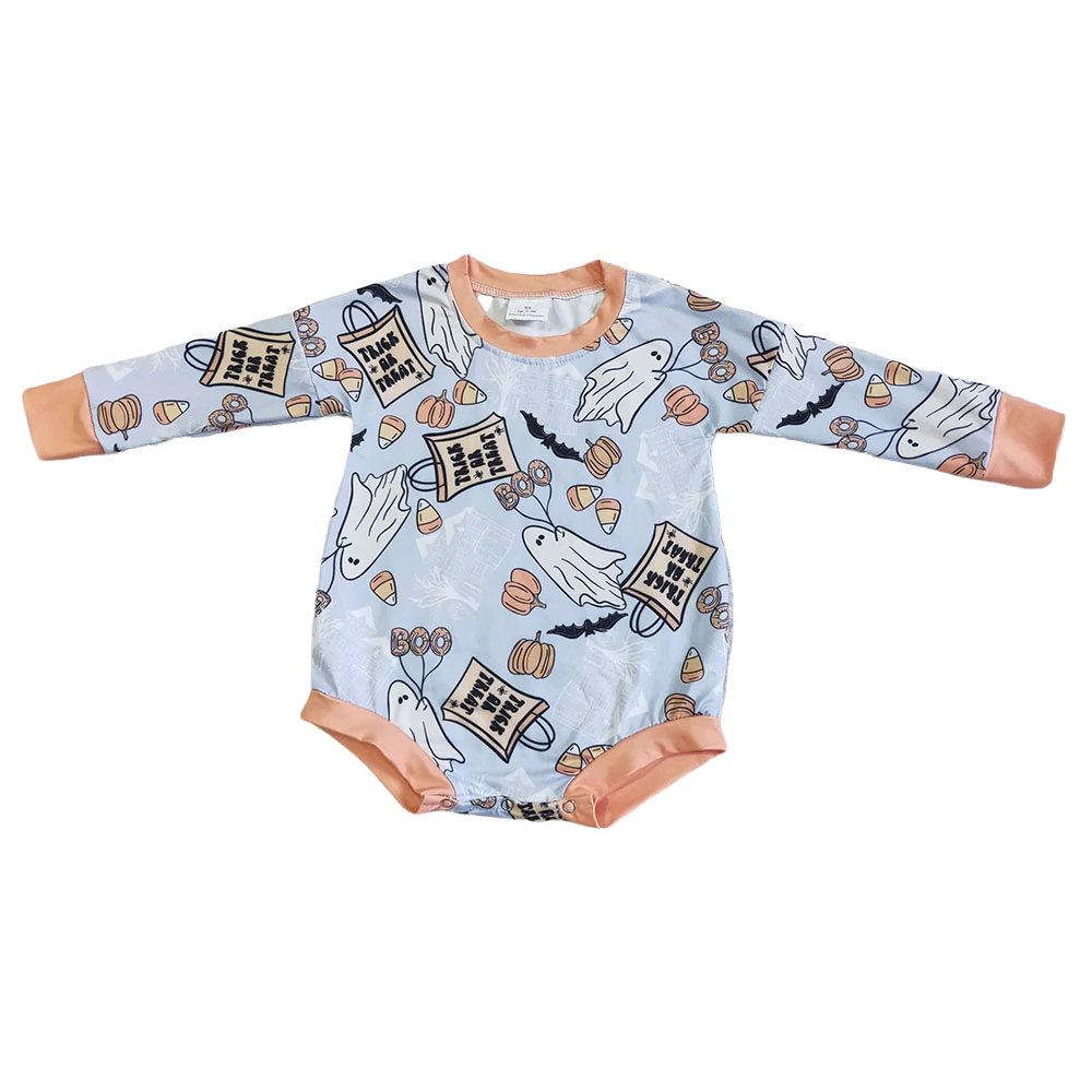 Trick or Treat Ghost Bubble Romper