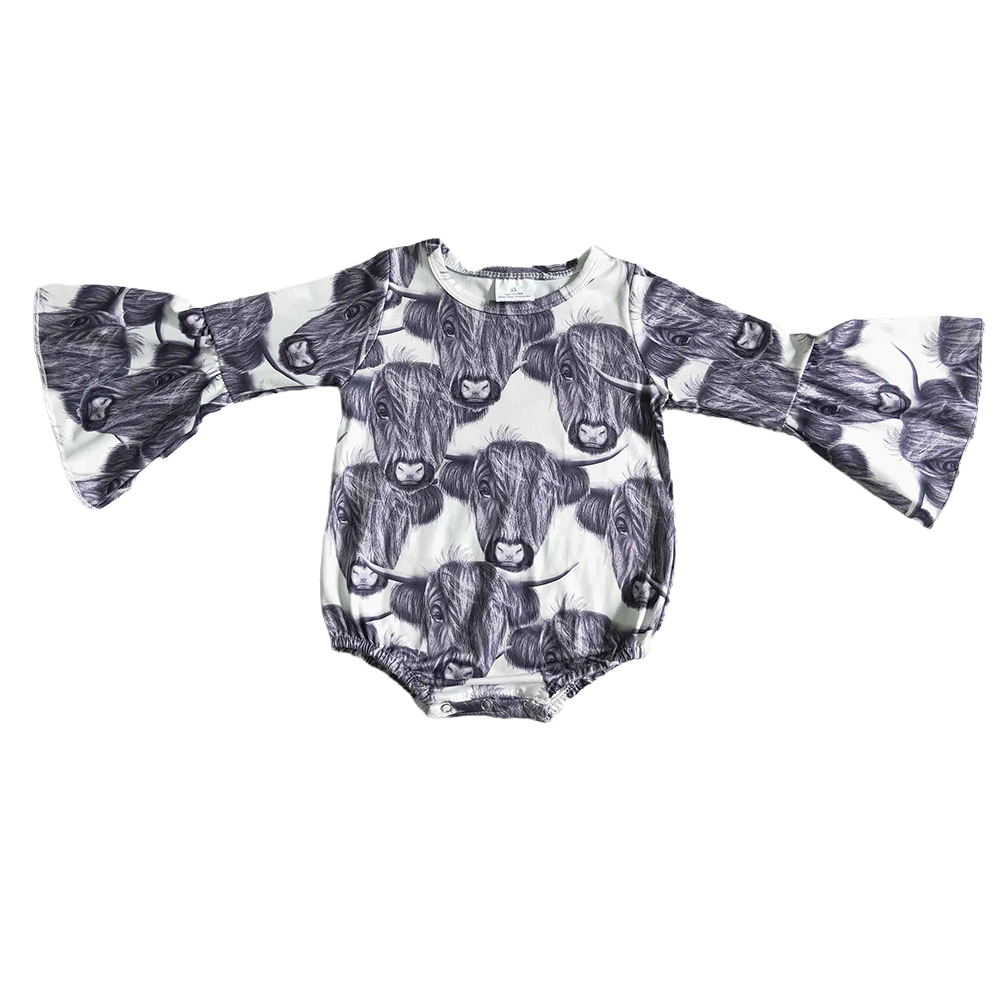 Mooooody Bell Sleeve Bubble Romper