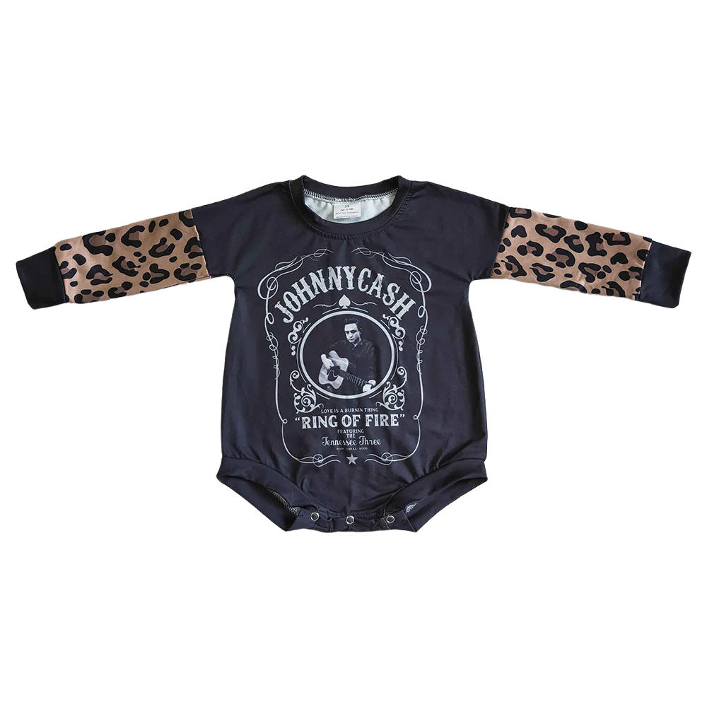 Ring of Fire Band Tee Bubble Romper