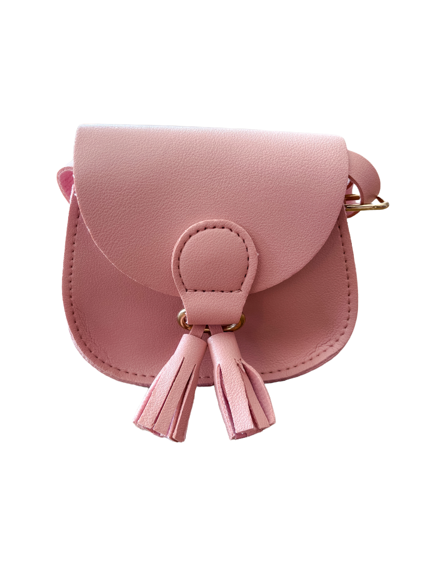 Blush Pink Tassel Mini Purse