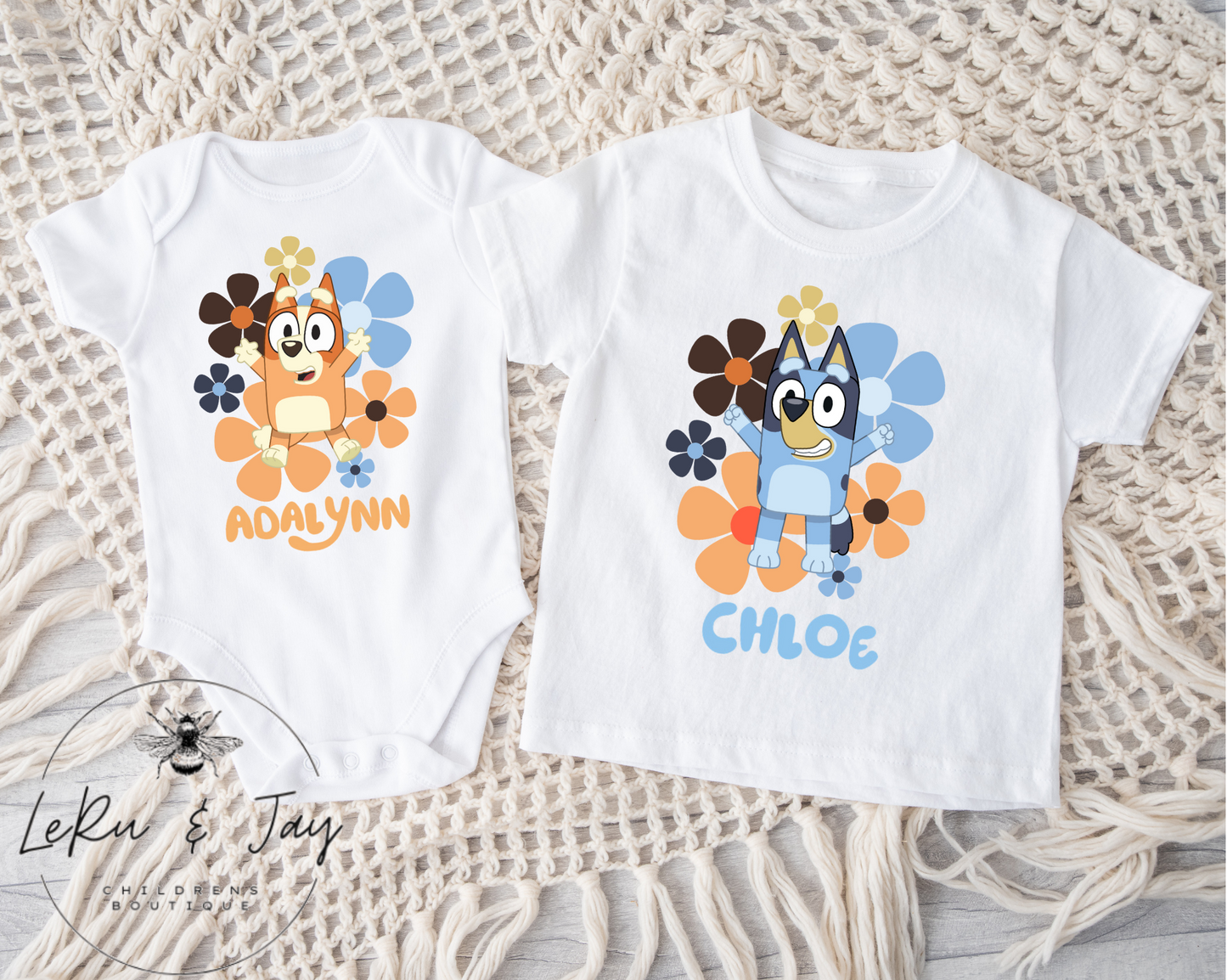 Blue Dog Name Tee