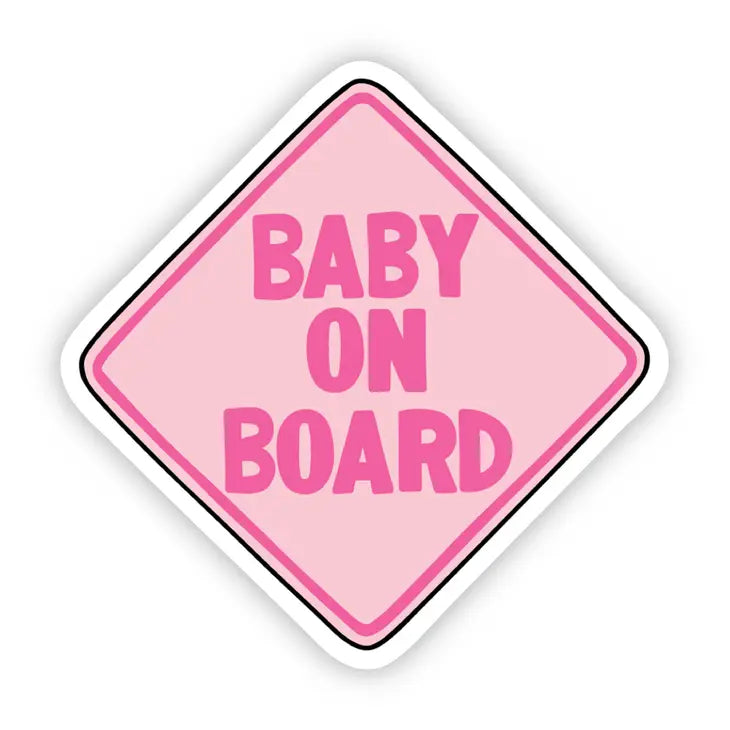 Baby on Board Pink Sticker