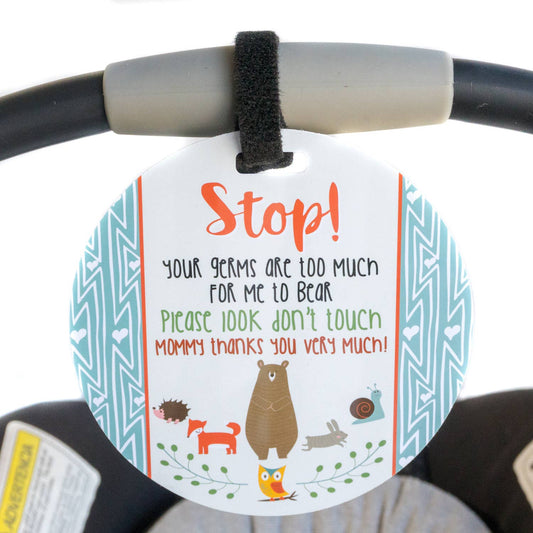 Woodlands No Touching Baby Car Seat and StrollerTag