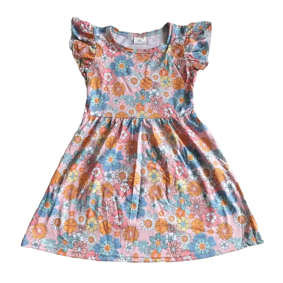 Vintage Floral Twirl Dress